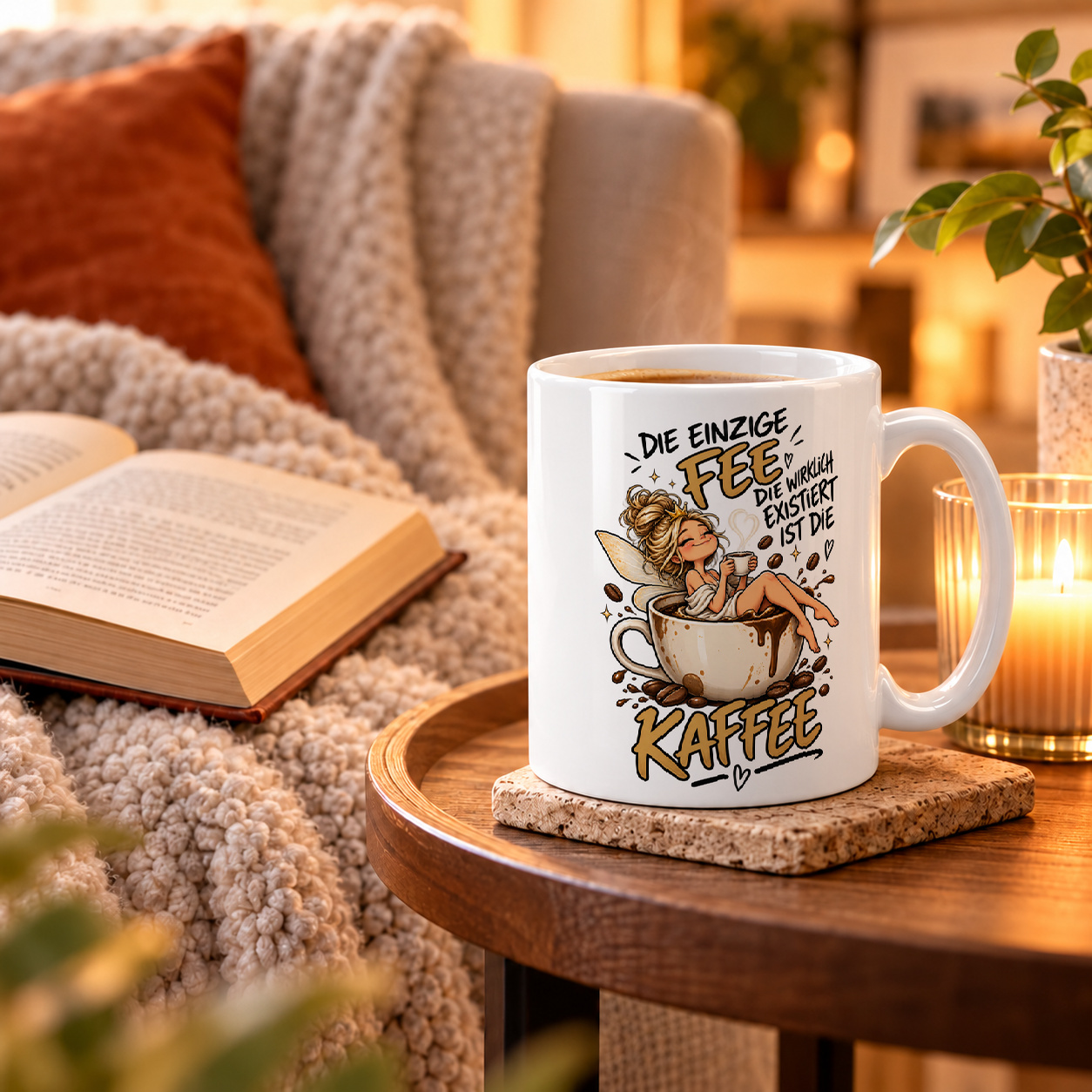 Tasse „Fee Kaffee.“ Tasse „Fee Kaffee.“