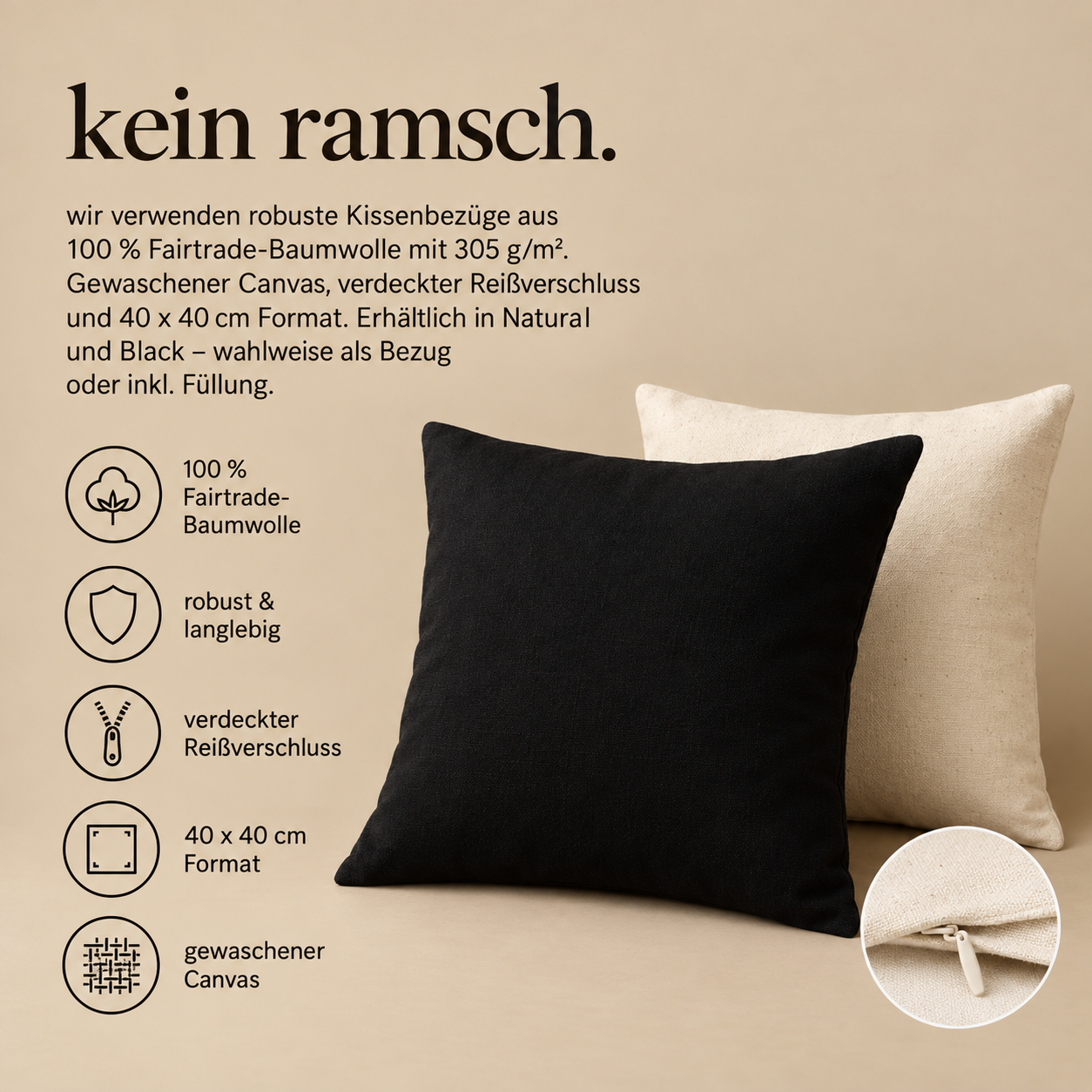 Kissenhülle "Coder mit Laptop"