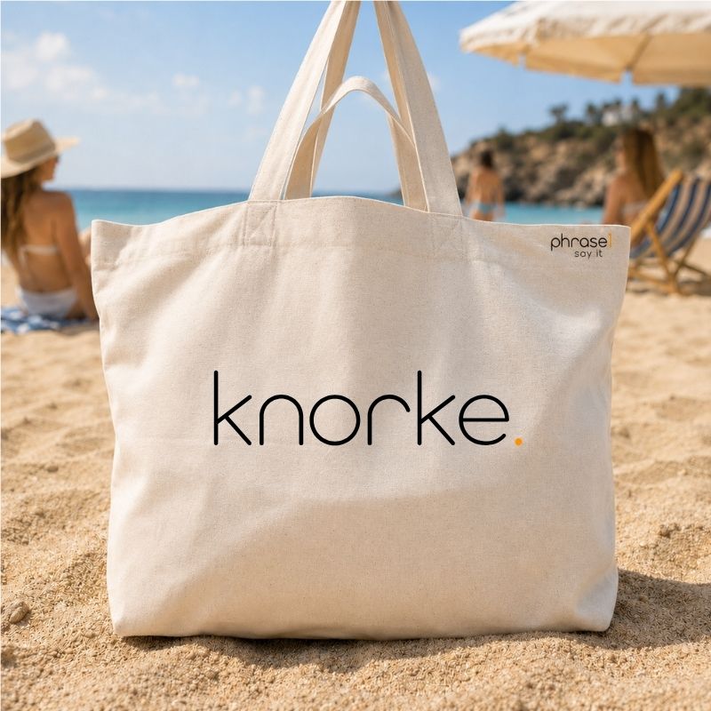 Premium Shopper mit Spruch "knorke."