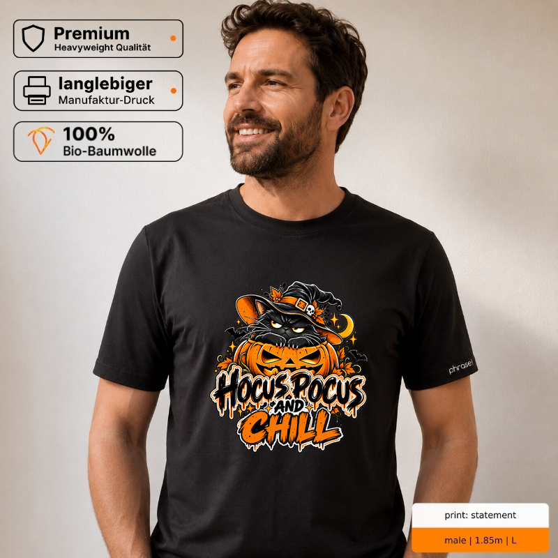 Premium T-Shirt „hocus pocus and chill.“