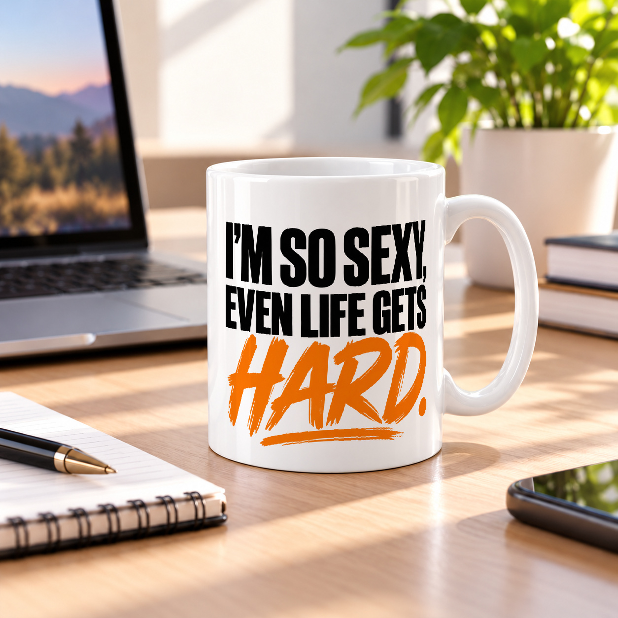 Tasse „I'M SO SEXY, EVEN LIFE GETS HARD.“ Tasse „I'M SO SEXY, EVEN LIFE GETS HARD.“
