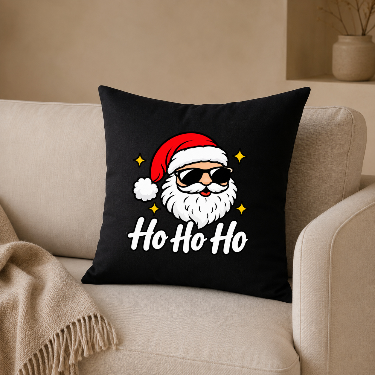 Kissenhülle „Ho Ho Ho.“