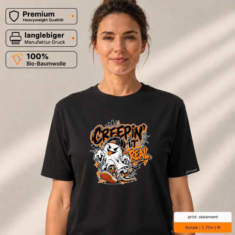Premium T-Shirt „creepin' it real.“ Premium T-Shirt „creepin' it real.“