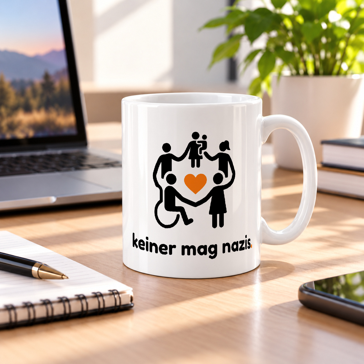 Tasse „keiner mag nazis.“ Tasse „keiner mag nazis.“