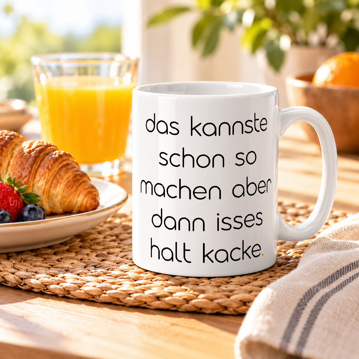 Tasse „das kannste schon so machen aber dann isses halt kacke.“